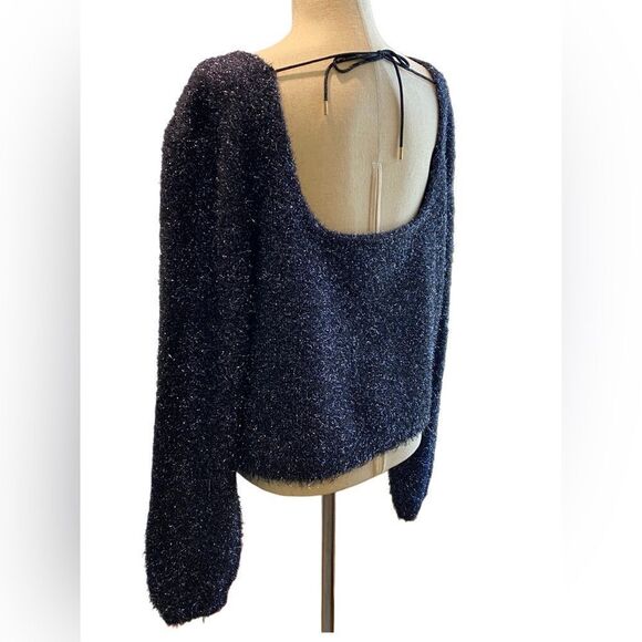 NWOT By Anthropologie Eyelash Blue Pullover Sweater Sz. XL - Picture 8 of 8